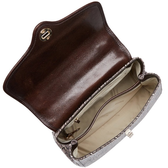 NWT-Brahmin-Rene-Expresso Caswell Satchel-Non Melbourne Croc-Mini Python-$395 - Picture 16 of 16